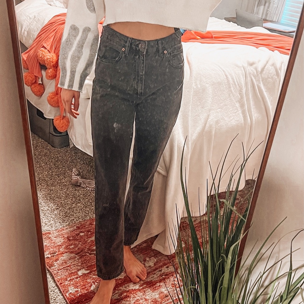 black BDG urban outfitter straight leg jeans